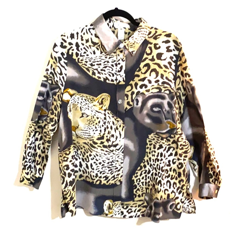 Beautiful Cheetah & Jaguar Blouse